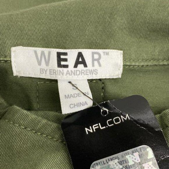 NWT Wear By Erin Andrews Women's Green Seattle Seahawks Utility Jacket - Picture 4 of 16